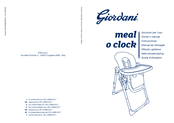 Giordani meal o clock Guide D'utilisation