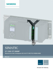 Siemens SIMATIC S7-1500 Manuel