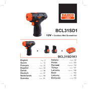 Bahco BCL31SD1 Instructions D'utilisation