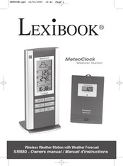 LEXIBOOK MeteoClock SM880 Manuel D'instructions