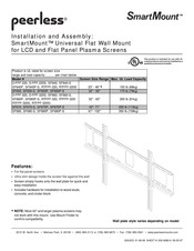 PEERLESS SmartMount SF670 Installation Et Assemblage