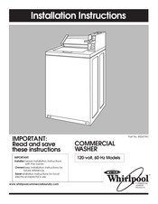Whirlpool CED8990 Instructions D'installation