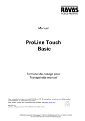 Ravas ProLine Touch Basic Manuel