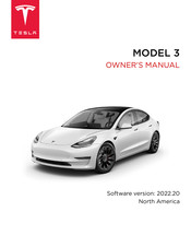 Tesla MODEL 3 2022 Manuel Du Propriétaire