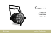 Thoman STAIRVILLE STAGE-PAR CX-2 RGBAW Notice D'utilisation