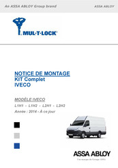 Assa Abloy MUL-T-LOCK L1H2 Notice De Montage