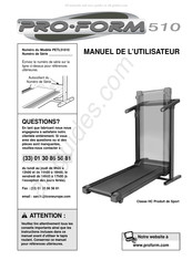 Pro-Form 510 Manuel De L'utilisateur
