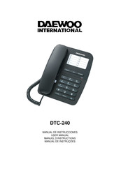 Daewoo DTC-240 Manuel D'instructions