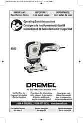 Dremel 6800 Consignes De Fonctionnement/Sécurité