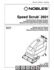 Nobles Speed Scrub 2601 Opérateur Manuel Et Liste Des Piéces