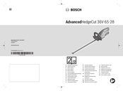 Bosch AdvancedHedgeCut 36V-65-28 Notice Originale