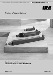 Sew Eurodrive CMS63 Notice D'exploitation