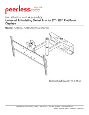 peerless-AV PLA50-UNLP-GB Mode D'emploi