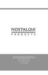 NOSTALGIA PRODUCTS NLPF15CL Instructions Et Recettes