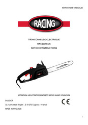 Racing RAC2035ECS Notice D'instructions