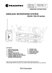 Trantec S4.10-RXA Mode D'emploi