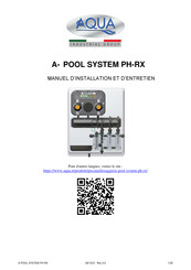 aqua A-POOL SYSTEM PH-RX Manuel D'installation Et D'entretien