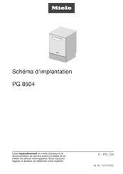 Miele PG 8504 Schéma D'implantation