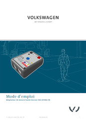 Volkswagen VAS 6558A/38 Mode D'emploi