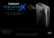 Cuisinart EvolutionX RHM-100C Livret D'instructions Et De Recettes