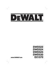 DeWalt D21570 Traduction De La Notice D'instructions Originale
