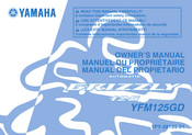 Yamaha YFM125GD Manuel Du Propriétaire