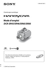 Sony HANDYCAM DCR-SR45 Mode D'emploi