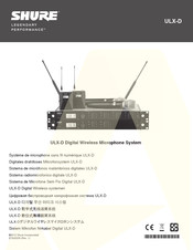 Shure ULXD-K51 Mode D'emploi