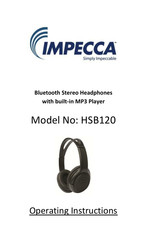 Impecca HSB120 Mode D'emploi