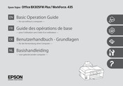 Epson WorkForce 435 Guide Des Operations De Base