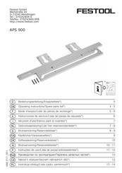 Festool APS 900 Mode D'emploi