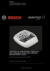 Bosch ZEMO ZE 5R Traduction Du Mode D'emploi Original