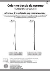 Bossini Nek Floor 300 L00362 Instructions De Montage, D'utilisation Et D'entretien