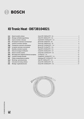 Bosch IO Tronic Heat Notice De Montage Et D'utilisation