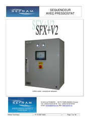 SEFRAM SFX+V2 Mode D'emploi