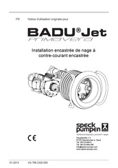 Speck pumpen BADU Jet PRIMAVERA Notice D'utilisation