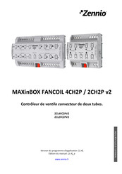 Zennio MAXinBOX FANCOIL 2CH2P Manuel D'utilisation