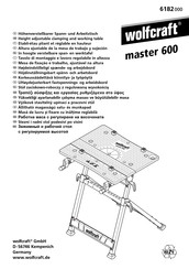 Wolfcraft master 600 Mode D'emploi