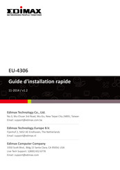 Edimax EU-4306 Guide D'installation Rapide