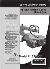 General International BT8007 Manuel D'instructions Et D'assemblage