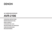 Denon AVR 2106 Mode D'emploi