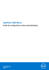Dell D10U003 Guide De Configuration Et Des Caractéristiques