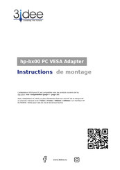 3idee hp-bx00 PC VESA Instructions De Montage