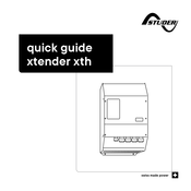 Studer Xtender XTH 3000-12 Mode D'emploi