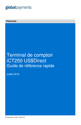 globalpayments iCT250 US Direct Guide De Référence Rapide