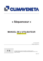 CLIMAVENETA Sequenceur Manuel De L'utilisateur