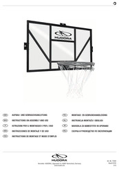 Hudora Basketball Board Competition Pro Instructions De Montage Et Mode D'emploi