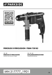 Parkside PSBM 750 B3 Traduction Des Instructions D'origine