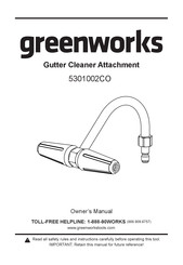 GreenWorks 5301002CO Guide D'utilisation