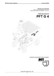 Pft G 4 Notice D'utilisation